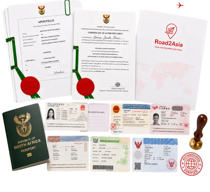 Apostille Services in South Africa by Road2Asia