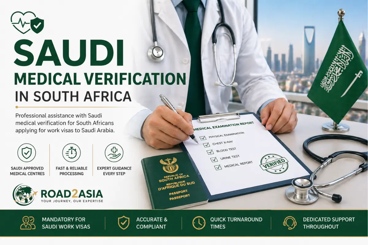 Saudi Arabia Medical Verification South Africa by Road2Asia
