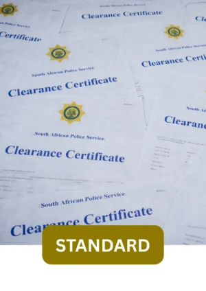 Standard Police Clearance Certificate South Africa processing time 21 - 28 days