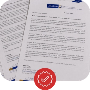 Umalusi Verification Letter