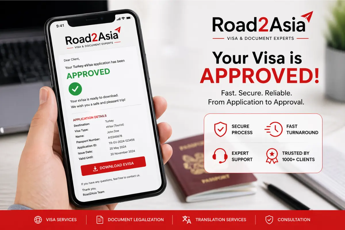 Visa Approval for South Africans by Road2Asia